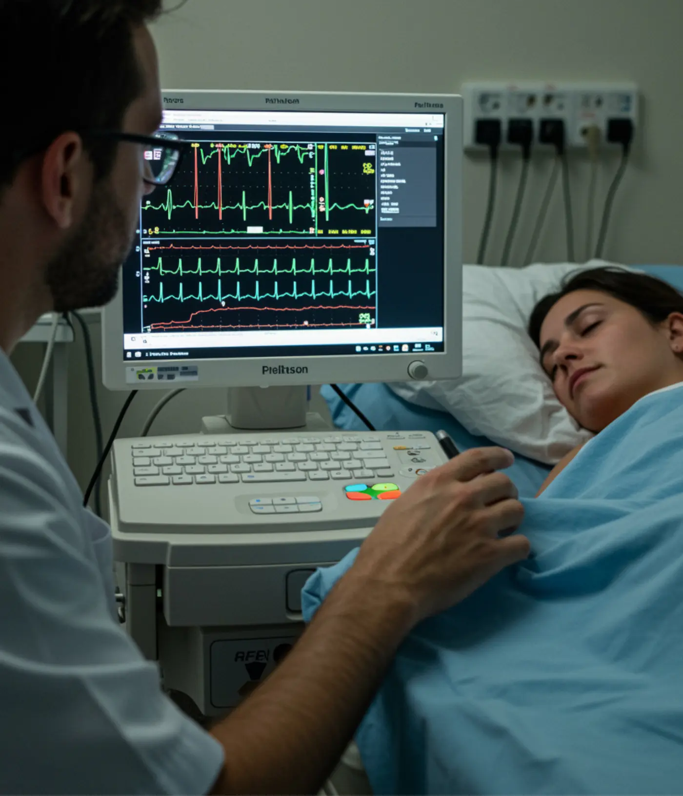 polisomnografía nocturna